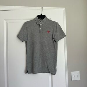 Aeropostale Mens Light Gray Polo Shirt